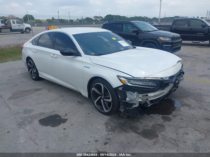 VIN 1HGCV3F2XNA043241 2022 HONDA ACCORD HYBRID SPORT