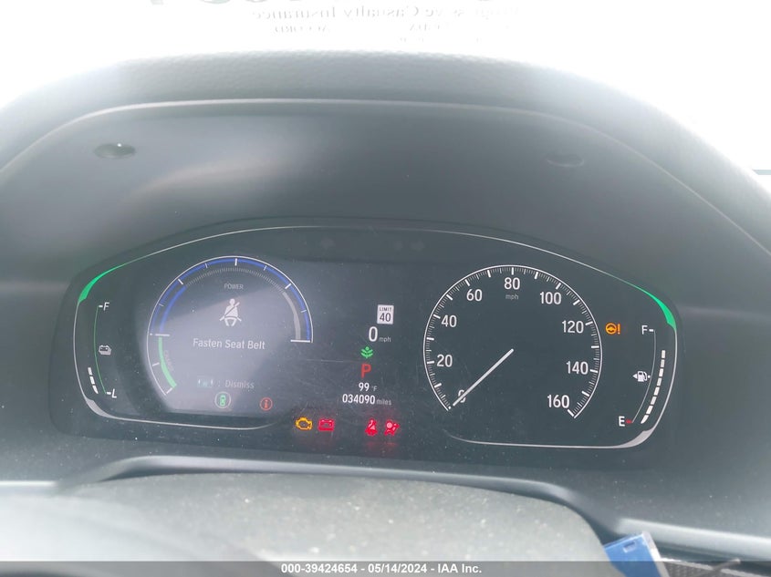 VIN 1HGCV3F2XNA043241 2022 HONDA ACCORD HYBRID SPORT