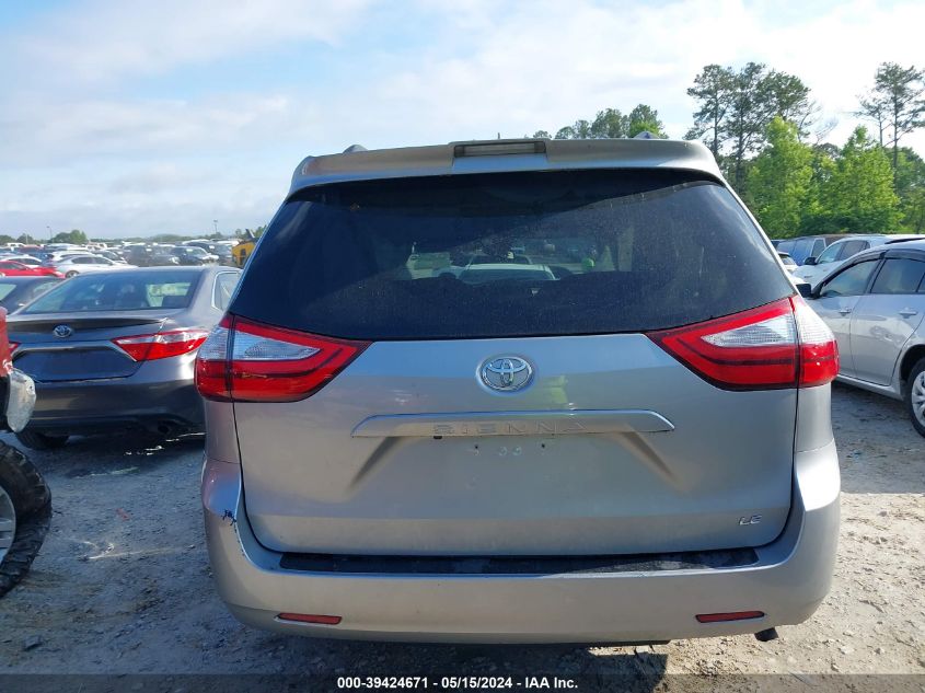 2018 Toyota Sienna Le 8 Passenger VIN: 5TDKZ3DC5JS959252 Lot: 39424671