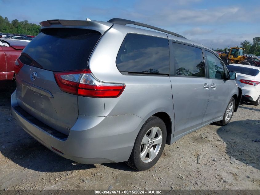 2018 Toyota Sienna Le 8 Passenger VIN: 5TDKZ3DC5JS959252 Lot: 39424671