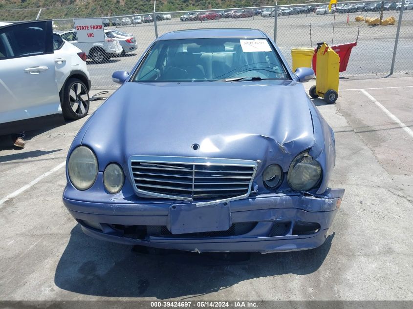 2002 Mercedes-Benz Clk 320 VIN: WDBLJ65GX2T118043 Lot: 39424697