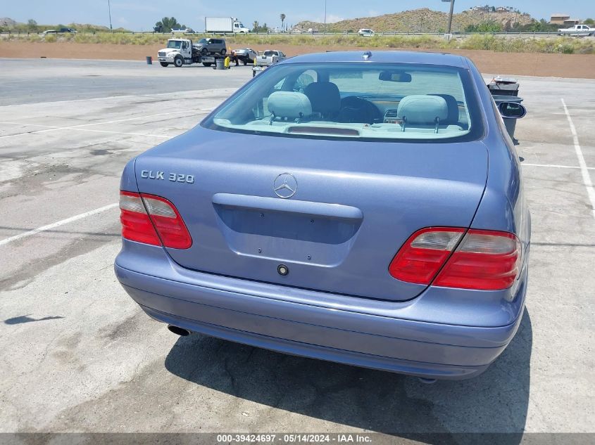 2002 Mercedes-Benz Clk 320 VIN: WDBLJ65GX2T118043 Lot: 39424697