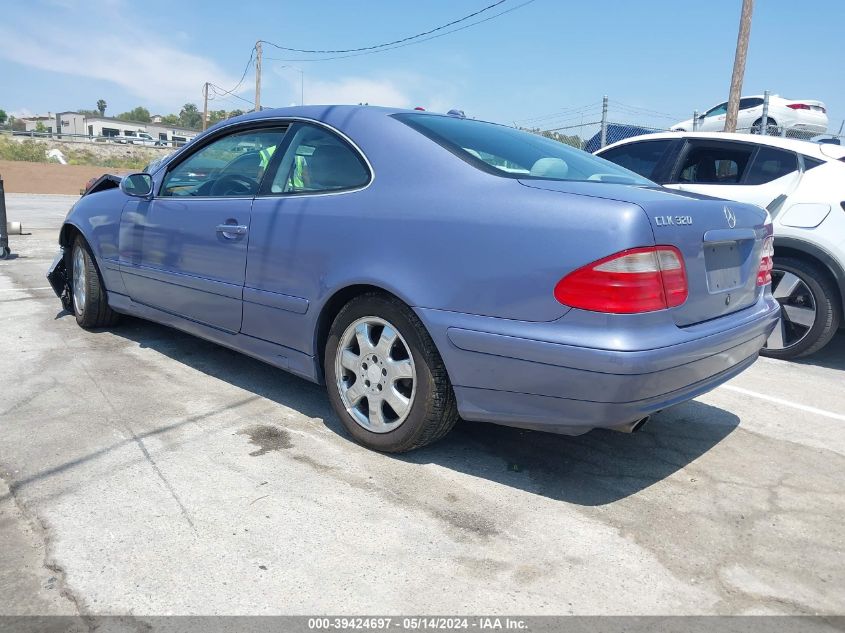 2002 Mercedes-Benz Clk 320 VIN: WDBLJ65GX2T118043 Lot: 39424697