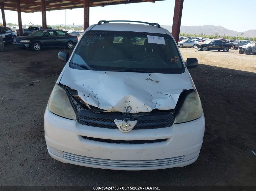 2005 Toyota Sienna Ce VIN: 5TDZA23C75S380688 Lot: 39424733