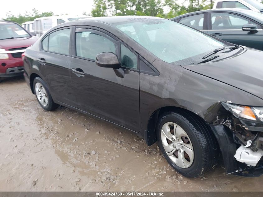 2013 Honda Civic Lx VIN: 19XFB2F57DE050619 Lot: 39424760