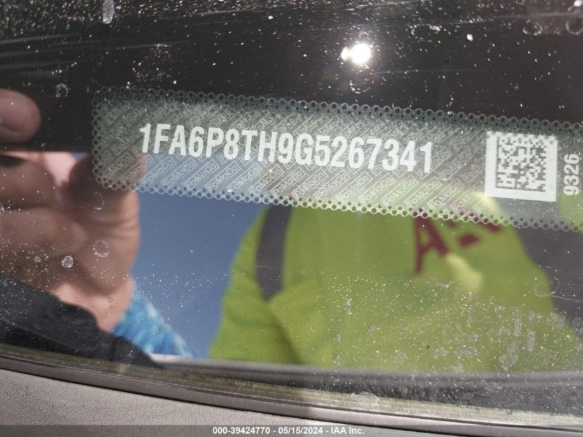 2016 Ford Mustang Ecoboost VIN: 1FA6P8TH9G5267341 Lot: 39424770