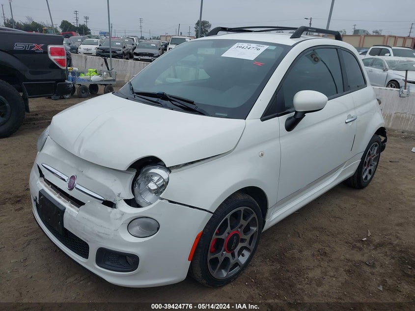 2012 Fiat 500 Sport VIN: 3C3CFFBR7CT380962 Lot: 39424776