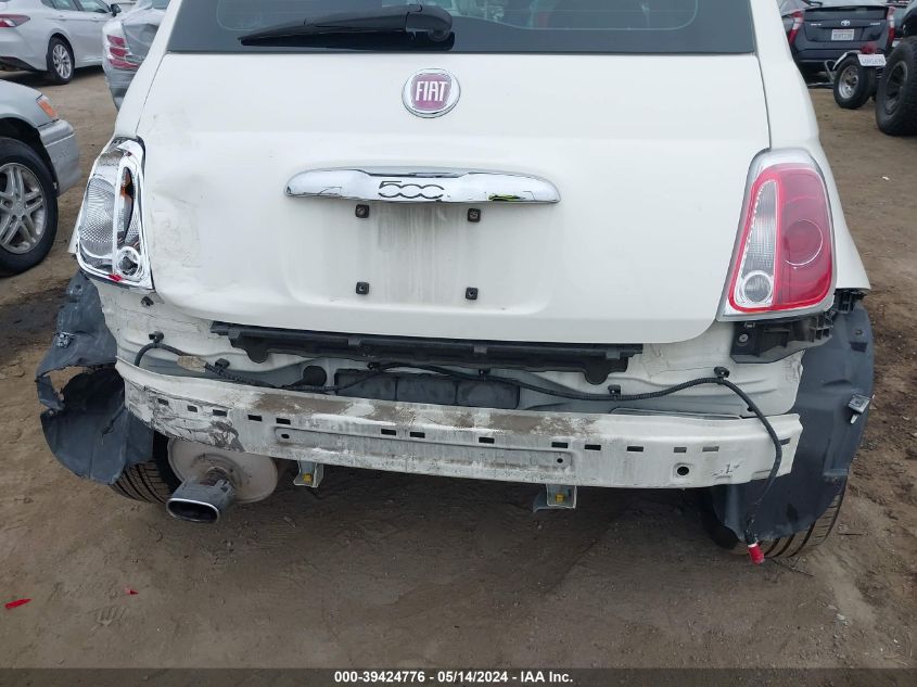 2012 Fiat 500 Sport VIN: 3C3CFFBR7CT380962 Lot: 39424776