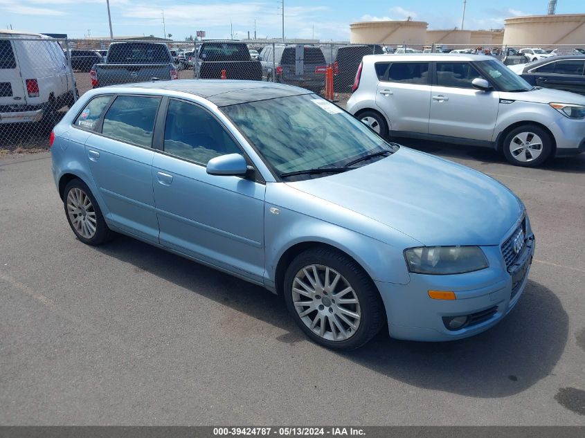 2007 Audi A3 2.0T VIN: WAUNF78PX7A224103 Lot: 39424787