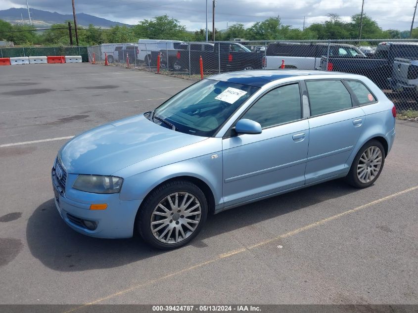 2007 Audi A3 2.0T VIN: WAUNF78PX7A224103 Lot: 39424787