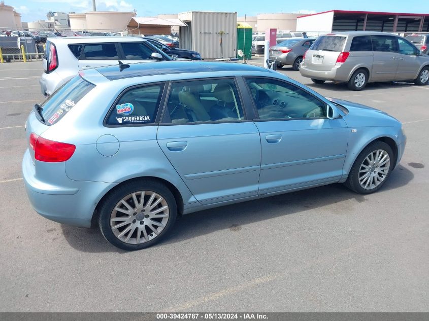 2007 Audi A3 2.0T VIN: WAUNF78PX7A224103 Lot: 39424787