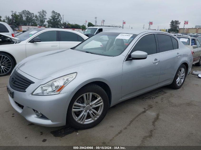 2012 Infiniti G25 Journey VIN: JN1DV6AP1CM811310 Lot: 39424966