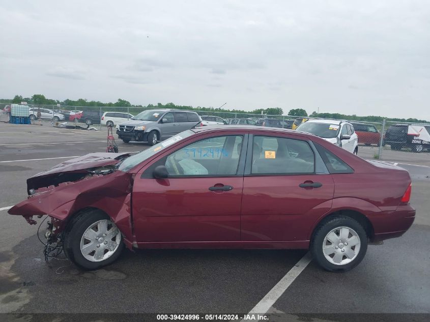 2007 Ford Focus S/Se/Ses VIN: 1FAHP34N97W243356 Lot: 39424996