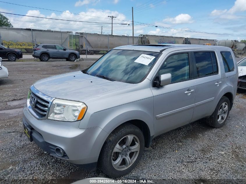 2012 Honda Pilot Ex-L VIN: 5FNYF4H74CB030022 Lot: 39425014