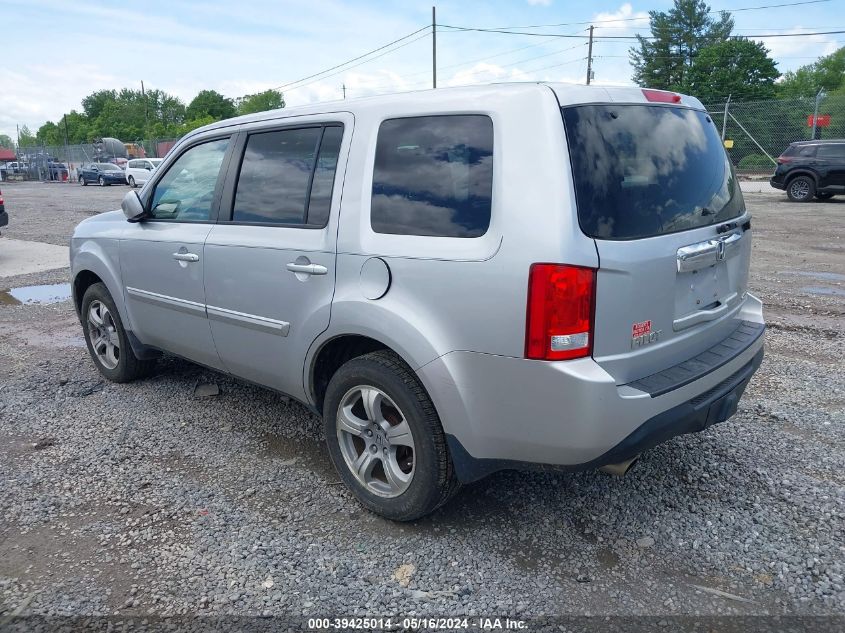 2012 Honda Pilot Ex-L VIN: 5FNYF4H74CB030022 Lot: 39425014