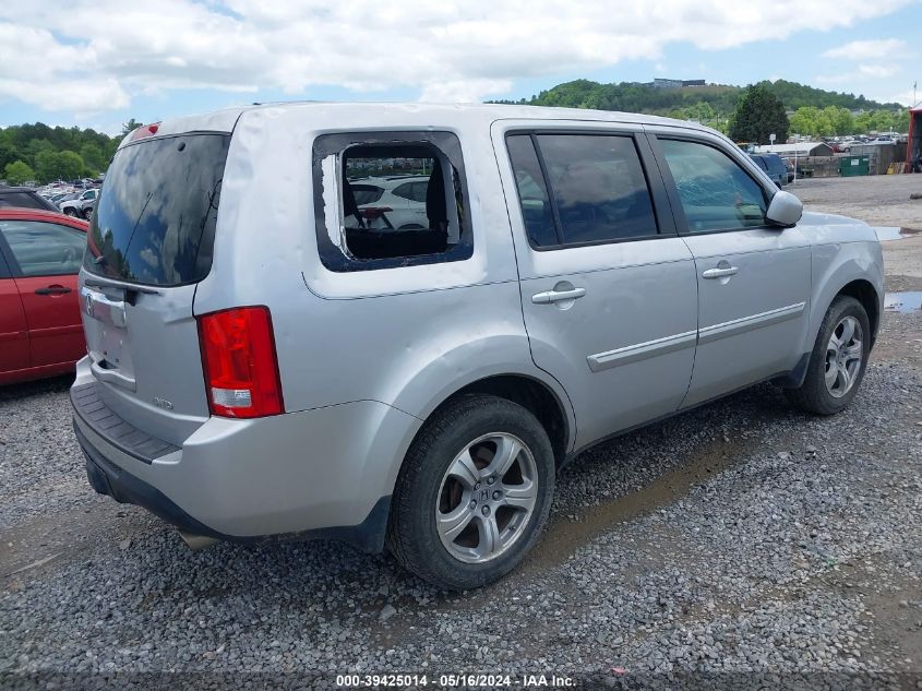 2012 Honda Pilot Ex-L VIN: 5FNYF4H74CB030022 Lot: 39425014