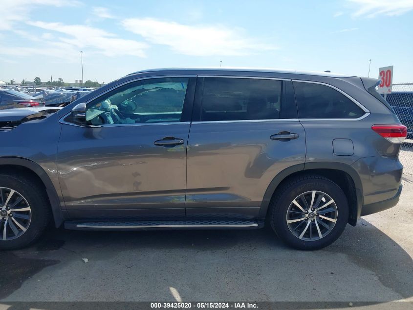 2017 Toyota Highlander Xle VIN: 5TDKZRFH0HS523365 Lot: 39425020