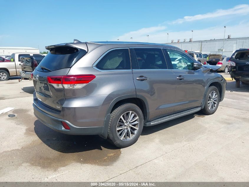 2017 Toyota Highlander Xle VIN: 5TDKZRFH0HS523365 Lot: 39425020