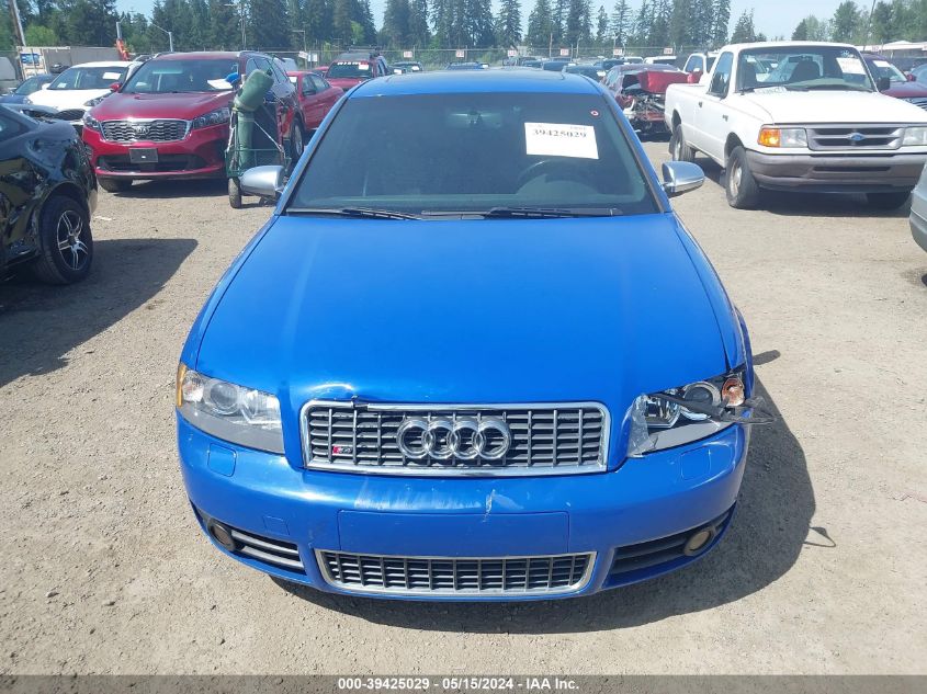 2005 Audi S4 4.2 VIN: WAUPL68E95A033442 Lot: 40554327