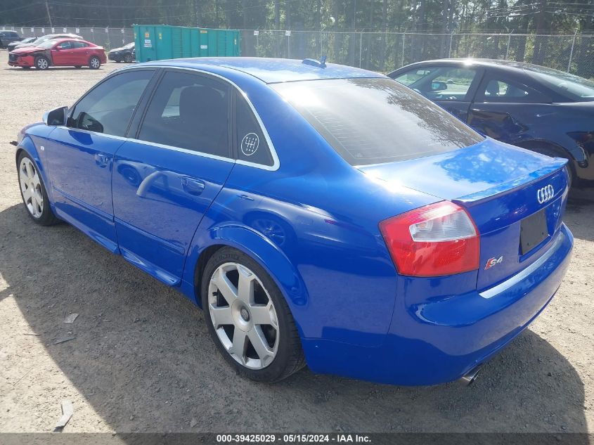 2005 Audi S4 4.2 VIN: WAUPL68E95A033442 Lot: 40554327