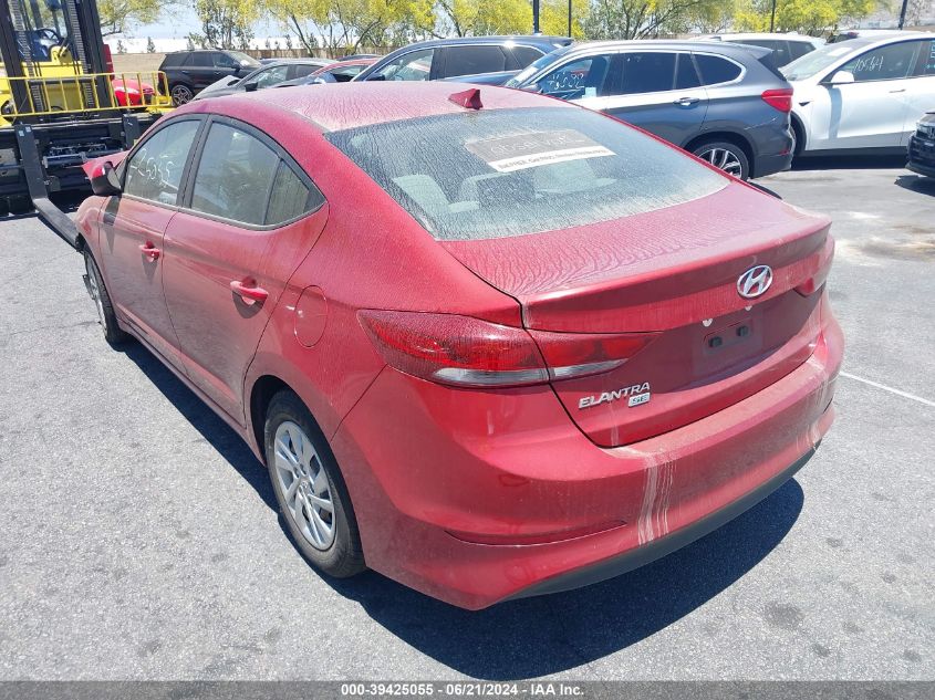 2017 Hyundai Elantra Se VIN: KMHD74LF2HU371679 Lot: 39425055