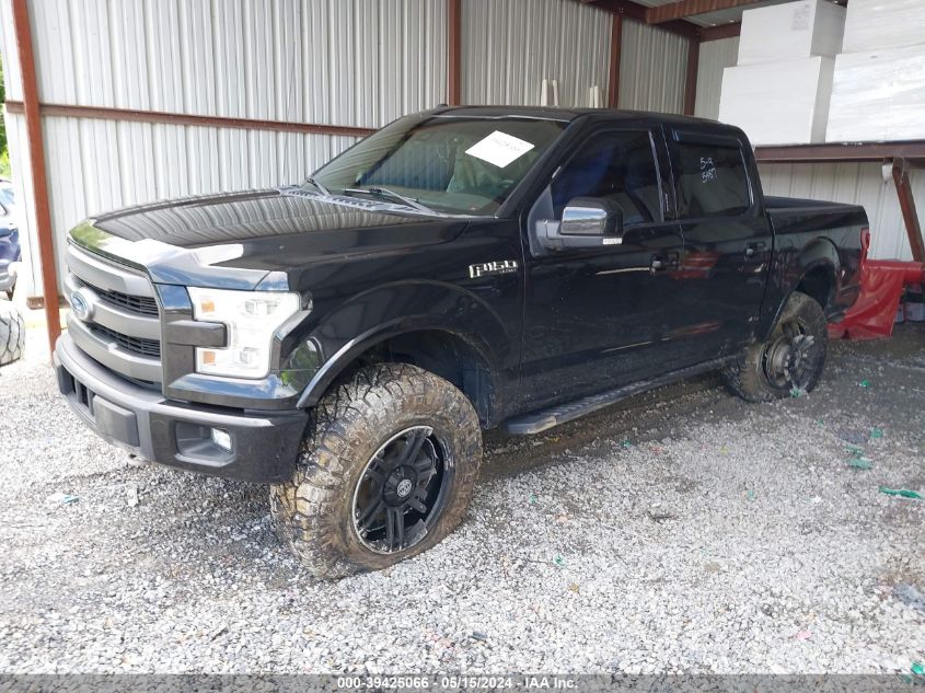 2015 Ford F-150 Lariat VIN: 1FTEW1EFXFFB02337 Lot: 39425066