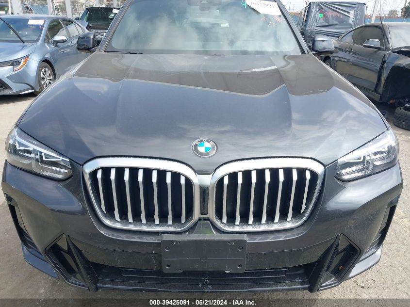 2023 BMW X3 Sdrive30I VIN: 5UX43DP09P9R00731 Lot: 39425091