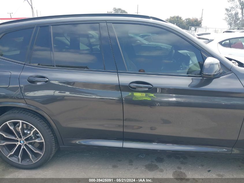 2023 BMW X3 Sdrive30I VIN: 5UX43DP09P9R00731 Lot: 39425091