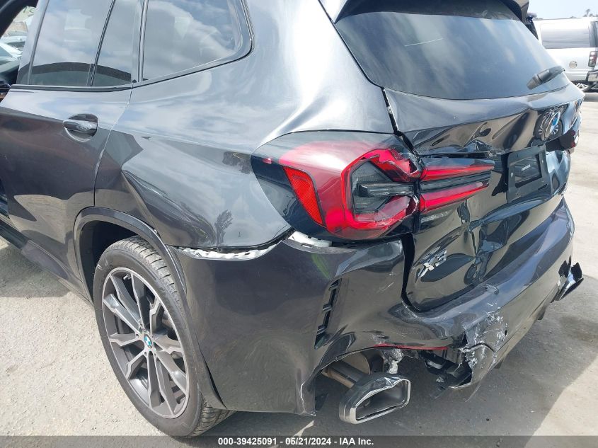2023 BMW X3 Sdrive30I VIN: 5UX43DP09P9R00731 Lot: 39425091