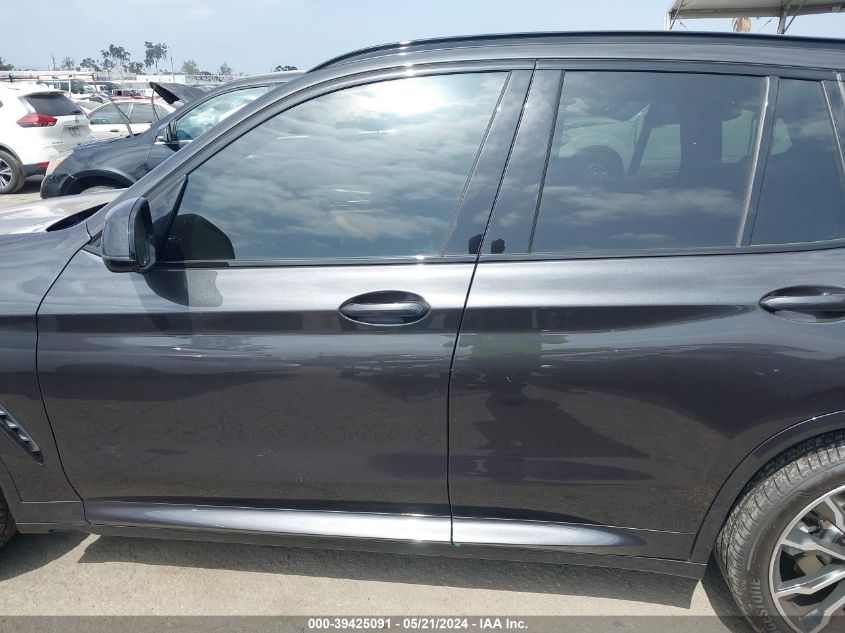 2023 BMW X3 Sdrive30I VIN: 5UX43DP09P9R00731 Lot: 39425091
