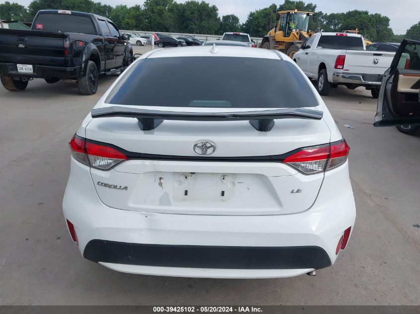 2020 Toyota Corolla Le VIN: 5YFEPRAE0LP037012 Lot: 39425102