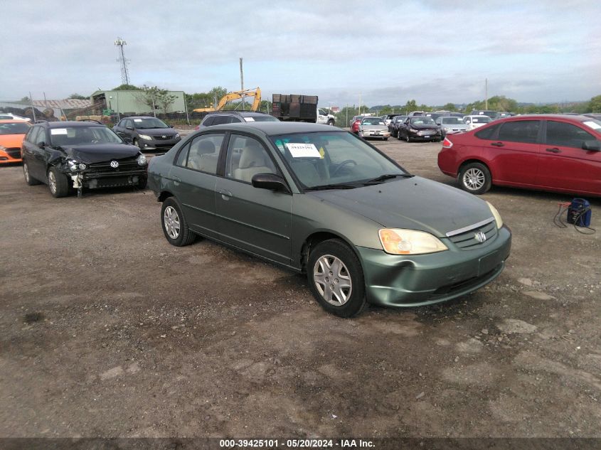 2003 Honda Civic Lx VIN: 2HGES16533H549749 Lot: 39425101