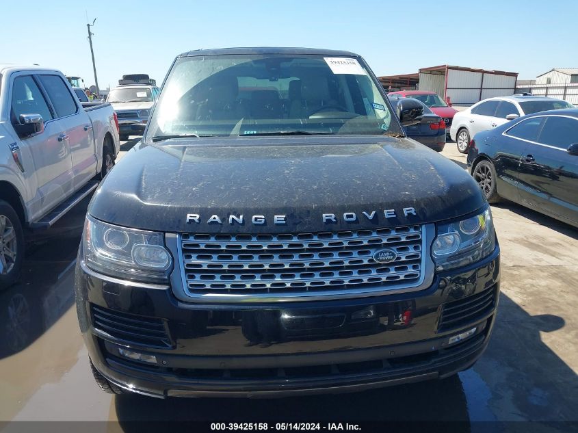 2014 Land Rover Range Rover 3.0L V6 Supercharged Hse VIN: SALGS2WF8EA143692 Lot: 39425158