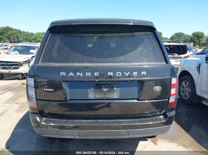 2014 Land Rover Range Rover 3.0L V6 Supercharged Hse VIN: SALGS2WF8EA143692 Lot: 39425158