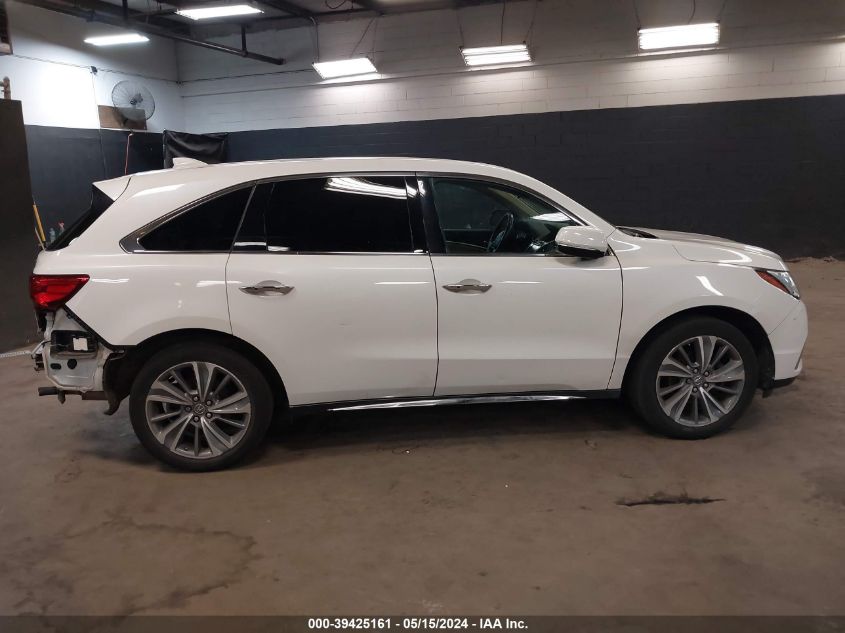 2018 Acura Mdx Technology Package Acurawatch Plus Pkg VIN: 5J8YD4H54JL009722 Lot: 39425161