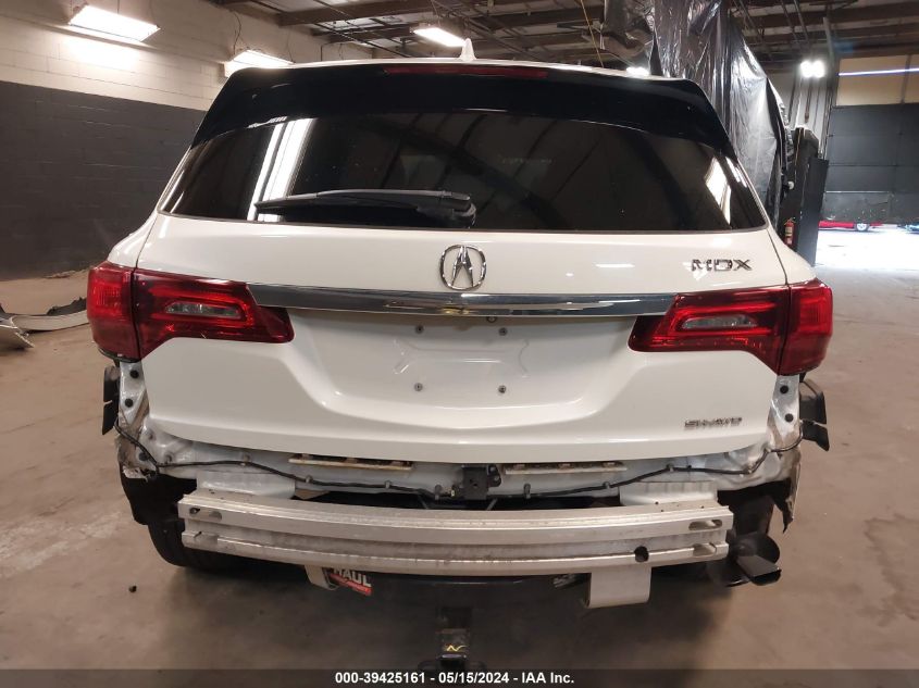 2018 Acura Mdx Technology Package Acurawatch Plus Pkg VIN: 5J8YD4H54JL009722 Lot: 39425161