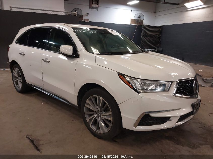 2018 Acura Mdx Technology Package Acurawatch Plus Pkg VIN: 5J8YD4H54JL009722 Lot: 39425161