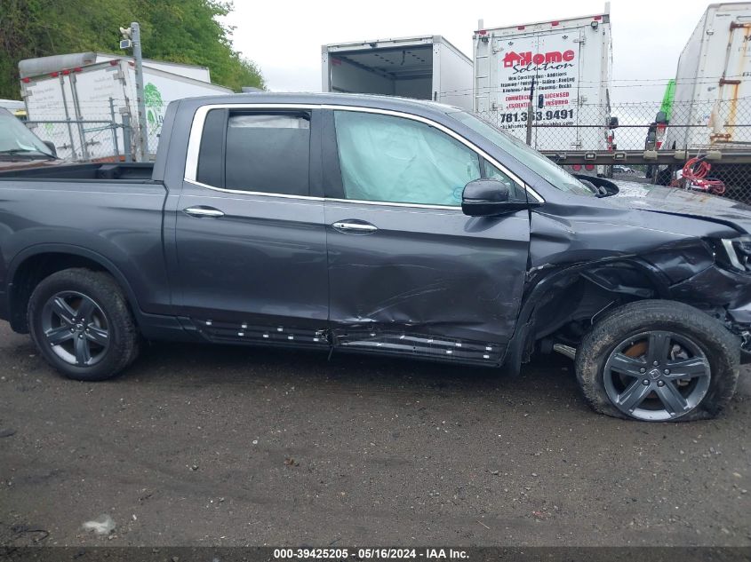 2022 Honda Ridgeline Rtl-E VIN: 5FPYK3F76NB026492 Lot: 39425205