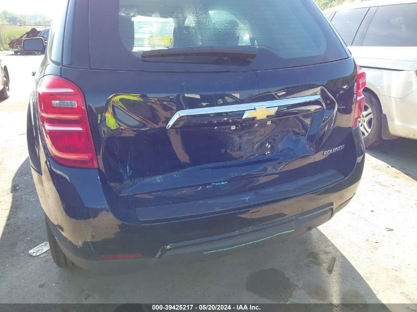 2016 Chevrolet Equinox Ls VIN: 2GNFLEEK3G6264508 Lot: 39425217