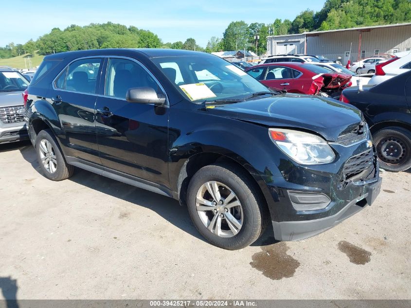 2016 Chevrolet Equinox Ls VIN: 2GNFLEEK3G6264508 Lot: 39425217