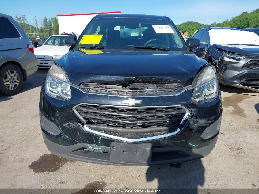 2016 Chevrolet Equinox Ls VIN: 2GNFLEEK3G6264508 Lot: 39425217