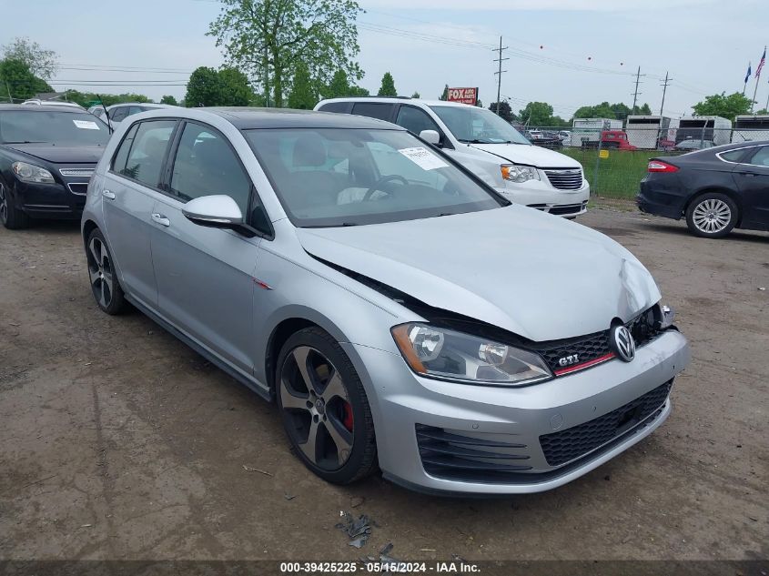 2015 Volkswagen Golf Gti 2.0T Se 4-Door VIN: 3VW4T7AU2FM088216 Lot: 39425225