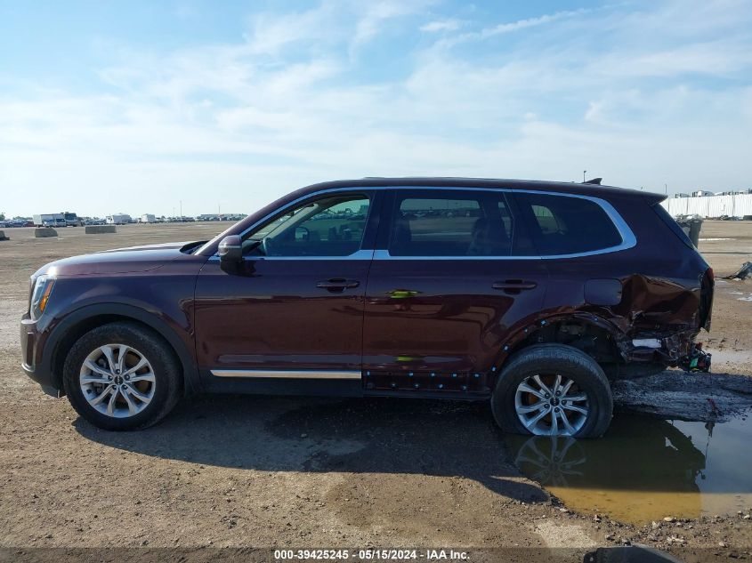 2022 Kia Telluride Lx VIN: 5XYP2DHC8NG203993 Lot: 39425245