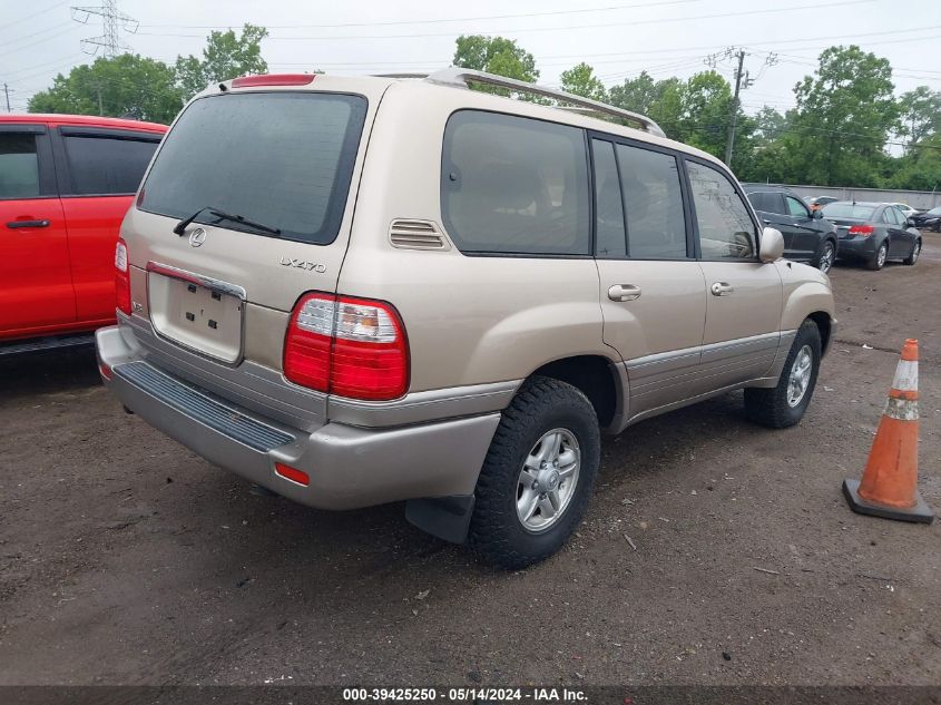 1999 Lexus Lx 470 VIN: JT6HT00W5X0067628 Lot: 39425250