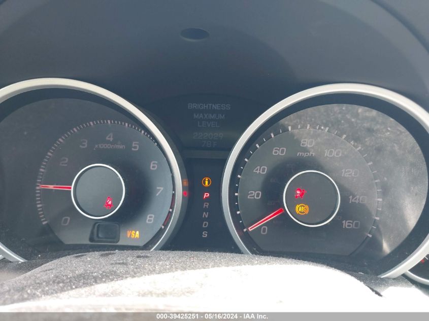 2009 Acura Tl 3.5 VIN: 19UUA86579A022263 Lot: 39425251