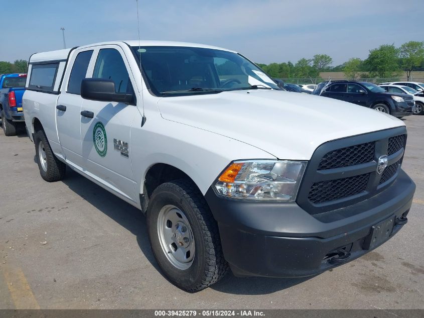 2019 Ram 1500 Classic Tradesman Quad Cab 4X4 6'4 Box VIN: 1C6RR7FG5KS626314 Lot: 39425279