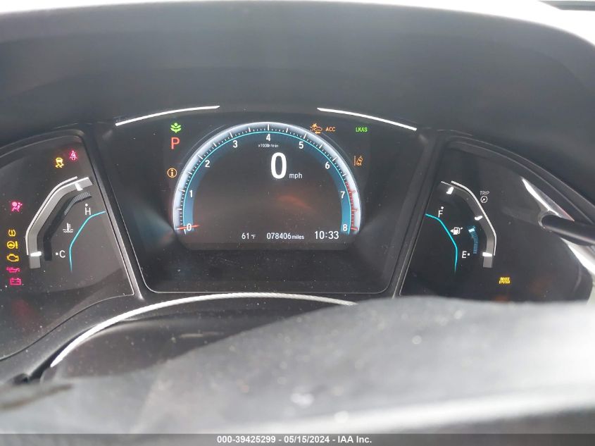 2019 Honda Civic Lx VIN: 19XFC2F62KE202910 Lot: 39425299