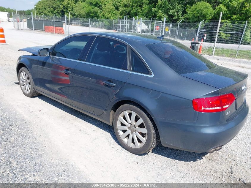 2010 Audi A4 2.0T Premium VIN: WAUFFAFL3AN065166 Lot: 39425305