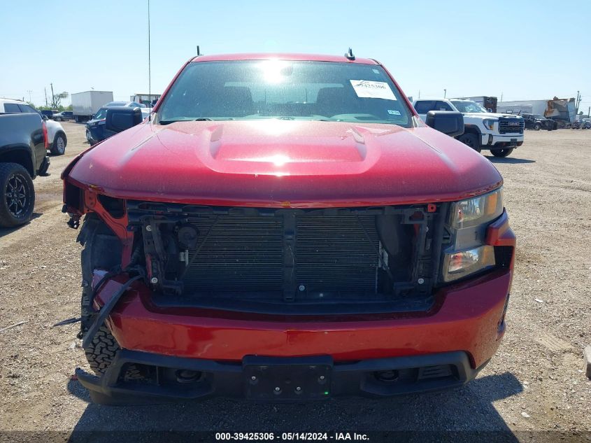 2021 Chevrolet Silverado 1500 2Wd Short Bed Custom VIN: 3GCPWBEH4MG171813 Lot: 39425306