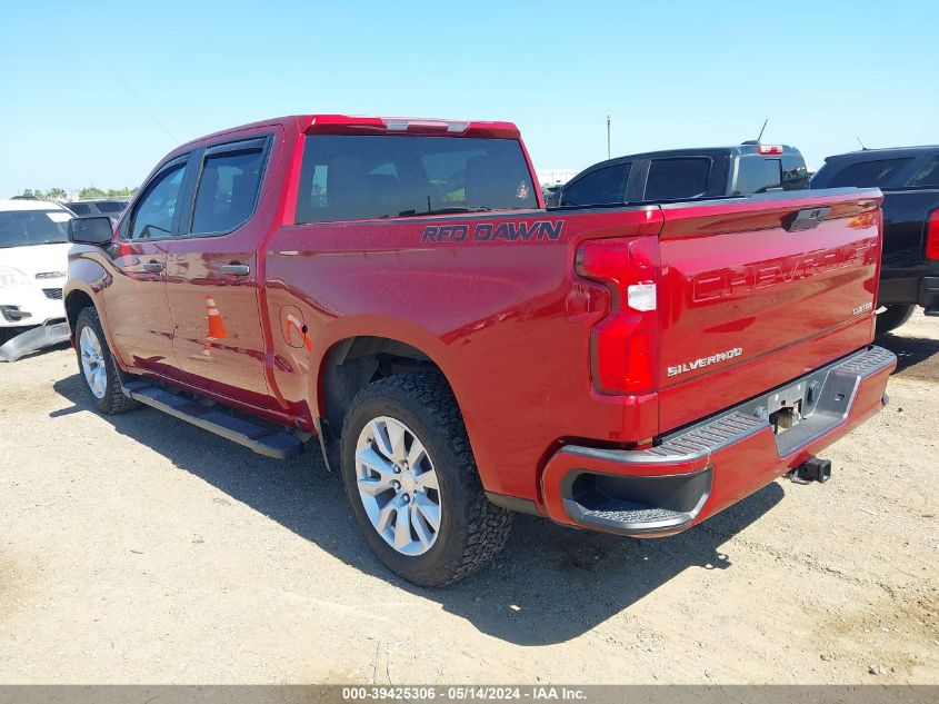 2021 Chevrolet Silverado 1500 2Wd Short Bed Custom VIN: 3GCPWBEH4MG171813 Lot: 39425306